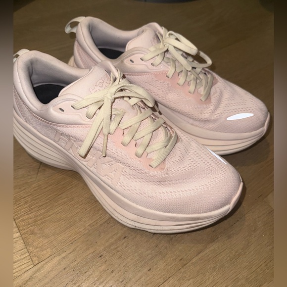 Hoka Women's Soft Pink Running Sneakers - Picture 4 of 7
